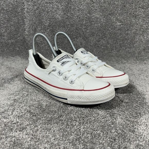 Converse Chuck Taylor All Star Shoreline 537084F Women’s Sz 6.5 White Shoes Used - Picture 1 of 11